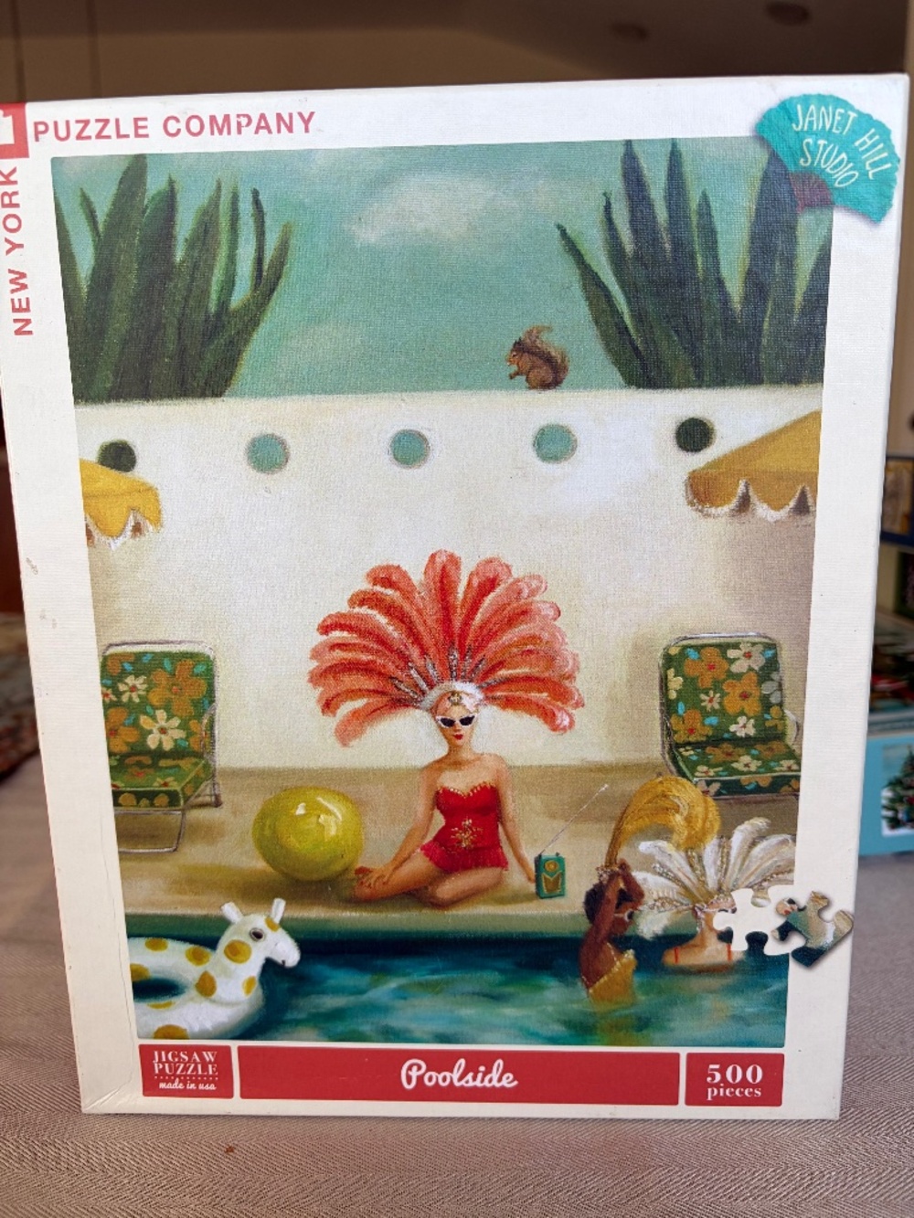 Poolside Jigsaw Puzzle —  Artwork, Janet Hill Studio